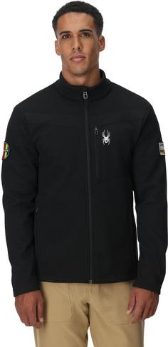 Rückansicht von Spyder WENGEN BANDIT Fleecejacke Herren black