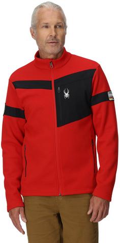 Rückansicht von Spyder WENGEN BANDIT Fleecejacke Herren spyder red