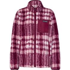 Columbia West Bend II Fleecejacke Damen rich wine herringplaid