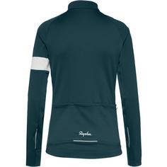 Rückansicht von Rapha Core Winter Fahrradjacke Damen forest green-white