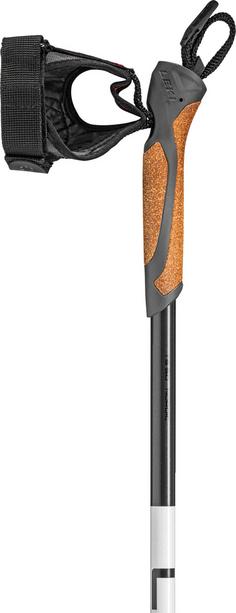 Rückansicht von LEKI XTA Track Langlaufstock dark anthracite-white-black