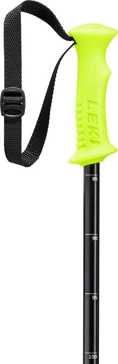 Rückansicht von LEKI Rider Vario Skistock Kinder neonyellow-black