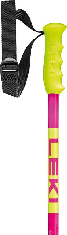 Rückansicht von LEKI Swtch Skistock Damen neonmagenta-berry-neonyellow