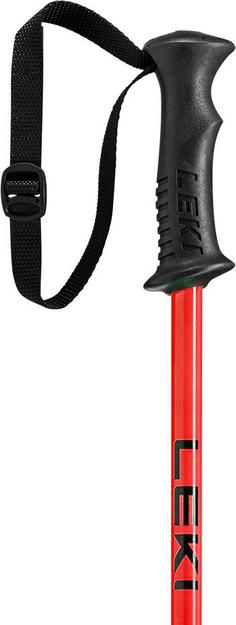 Rückansicht von LEKI Rider Skistock Kinder black-bright red