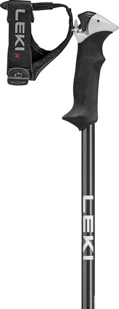 Rückansicht von LEKI Stella S Skistock Damen white-dark anthracite