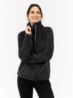 Rückansicht von Protest RIRI Fleecejacke Damen shadow grey