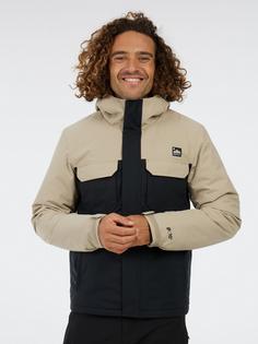 Rückansicht von Protest Kajo Skijacke Herren bamboobeige