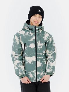 Rückansicht von Protest Wheezy Snowboardjacke Kinder aspen green