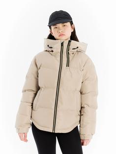 Rückansicht von Protest Zana Snowboardjacke Kinder bamboobeige