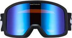 Rückansicht von Sweet Protection Firewall Skibrille satin sapphire-matte black-black