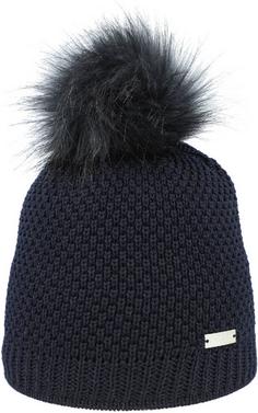 Eisglut Merino XENAL REWOOLIFE Bommelmütze Damen marine