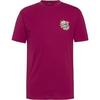 Santa Cruz Flaming Dice Dot T-Shirt Herren - burgundy