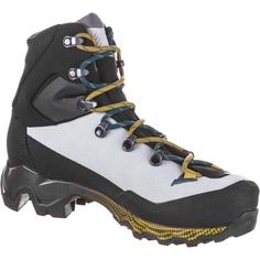 Rückansicht von La Sportiva GTX Aequilibrium Trek GTX Alpine Bergschuhe Damen mineral-savana