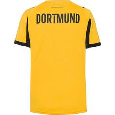 Rückansicht von PUMA Borussia Dortmund 25-26 Cup Fu&szlig;balltrikot Damen yellow sizzle-puma black
