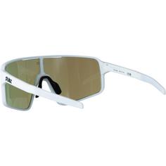Rückansicht von Bliz P001S Sportbrille white-grey w blue mirror