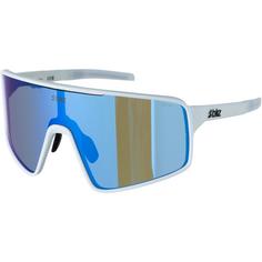 Bliz P001S Sportbrille white-grey w blue mirror
