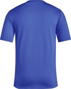 Rückansicht von adidas Train Essentials Feelready Funktionsshirt Herren semi lucid blue-black