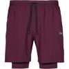 ICANIWILL Workout 2-in-1 Funktionsshorts Herren - dark mahogany