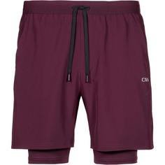 ICANIWILL Workout 2-in-1 Funktionsshorts Herren dark mahogany
