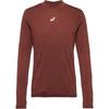 ASICS ROAD WINTER SEAMLESS Funktionsshirt Herren - dark red planet
