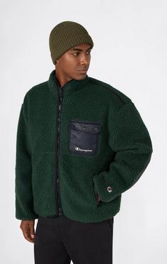 Rückansicht von CHAMPION Fleecejacke Herren spruce pine green