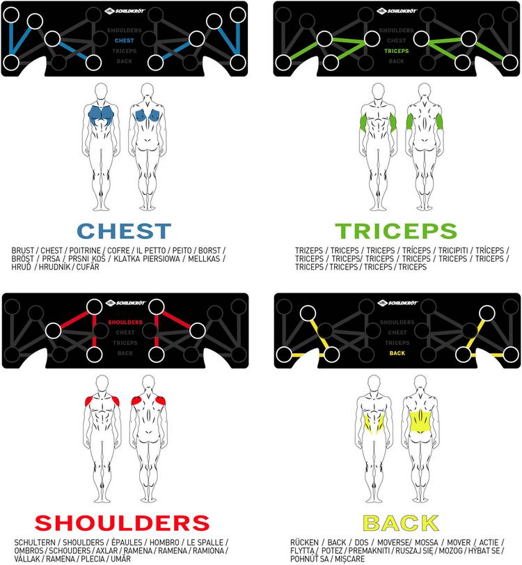 Schildkr&ouml;t Schildkr&ouml;t Liegest&uuml;tzgriffe - schwarz - 1 | SportScheck