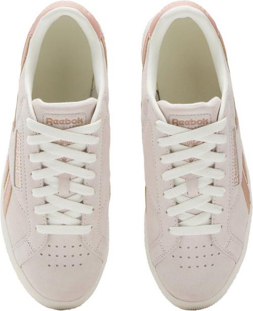 Rückansicht von Reebok Club C Grounds Sneaker Damen luxegrey-pinkclay-chalk