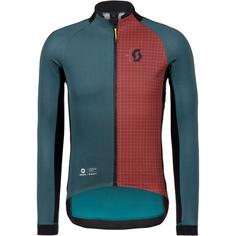 SCOTT RC Pro Warm Fahrradjacke Herren aruba green-wood red
