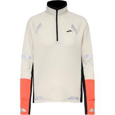 Brooks Visible Funktionsshirt Damen ecru-fluoro flash-black