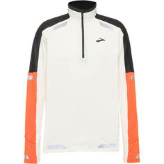 Brooks Visible Funktionsshirt Herren ecru-fluoro flash-black