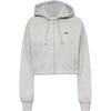 ICANIWILL Everyday Cropped Sweatjacke Damen - light grey melange