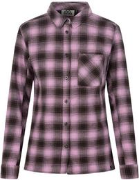 8848 Outdoor Langarmbluse Damen - check black-violet