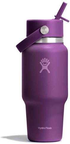 Hydro Flask 24 OZ WIDE FLEX STRAW TRAVEL Isolierflasche beachplum purple