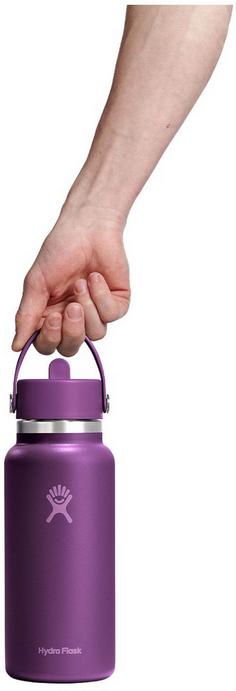 Rückansicht von Hydro Flask 32 OZ WIDE FLEX STRAW Isolierflasche BEACHPLUM PURPLE