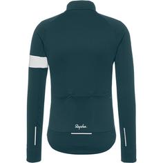 Rückansicht von Rapha Core Fahrradjacke Herren forest green-white