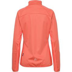 Rückansicht von Löffler ALPHA Softshelljacke Damen coral