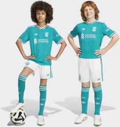 Rückansicht von adidas FC Liverpool 25-26 3rd Fußballshorts Kinder white