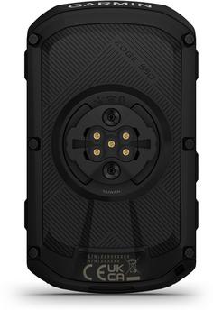 Rückansicht von Garmin Edge 550 Fahrradcomputer schwarz