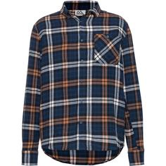 8848 Outdoor Langarmhemd Herren check blue-milk-brown