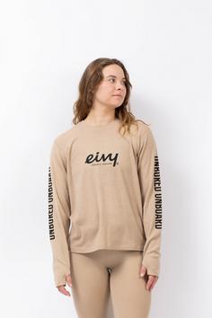 Rückansicht von Eivy MX Wool Langarmshirt Damen sand