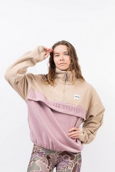 Rückansicht von Eivy Ball Fleeceshirt Damen sand faded woodrose