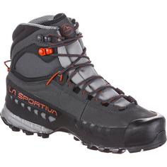 Rückansicht von La Sportiva GTX TX5 GTX Wanderschuhe Damen carbon-paprika