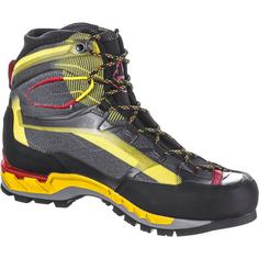 Rückansicht von La Sportiva GTX Trango Tech Alpine Bergschuhe Herren black-yellow