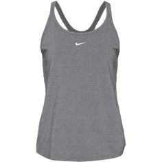 Nike ONE Funktionstank Damen smoke grey-htr-white