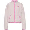 Nike Club Fleece Fleecejacke Damen - silt red-playful pink