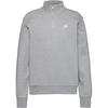 Nike Club Sweatshirt Herren - dk grey heather-lt smoke grey-white