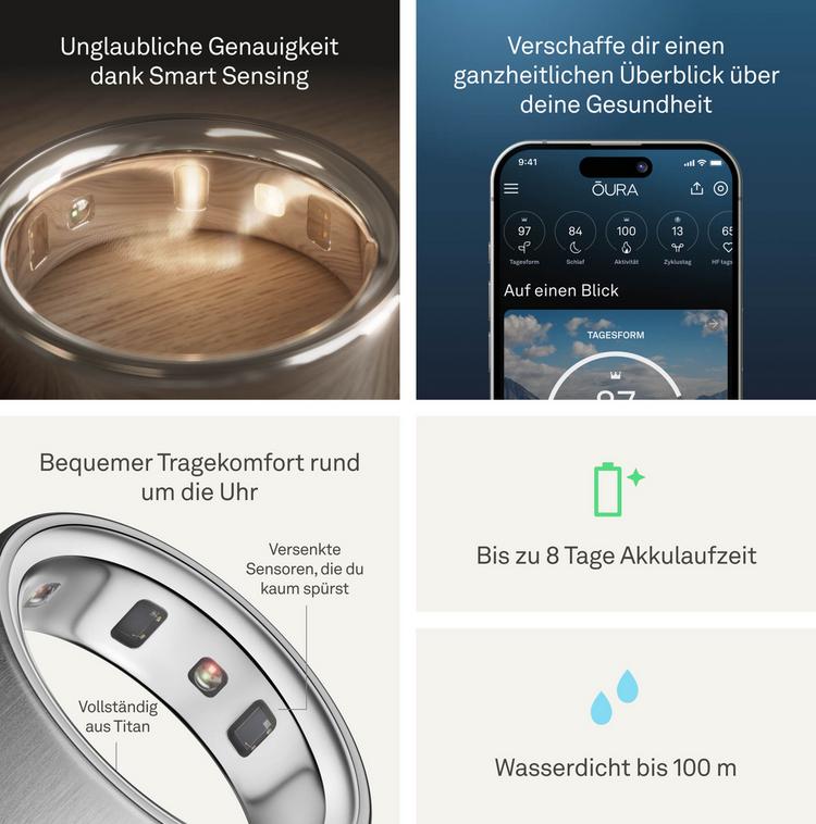 Oura Oura Ring 4 Sportuhr - brushed silver - 3 | SportScheck