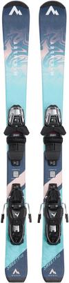 McKinley SWEETY I JT - Systembindung All-Mountain Ski Kinder - navy-turquoise-pink