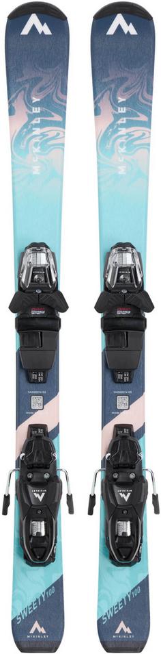 McKinley SWEETY I JT Systembindung All-Mountain Ski Kinder navy-turquoise-pink