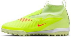 Rückansicht von Nike JR PHANTOM 6 HIGH ACAD TF Fußballschuhe Kinder hyper crimson-black-limelight